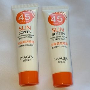 Lot of 2 tubes sunscreen SPF 45